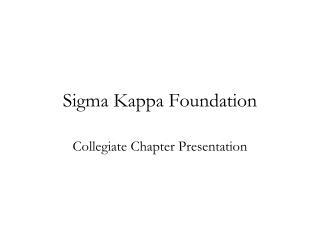 Sigma Kappa Foundation