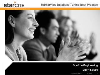 MarketView Database Tuning Best Practice