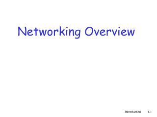 Networking Overview