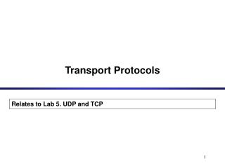 Transport Protocols
