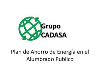 Plan de Ahorro de Energía en el Alumbrado Publico