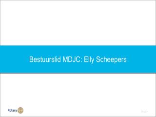 Bestuurslid MDJC: Elly Scheepers