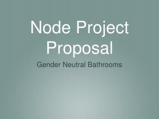 Node Project Proposal
