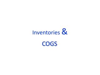 Inventories &amp;