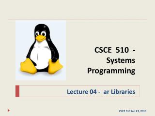 CSCE 510 - Systems Programming