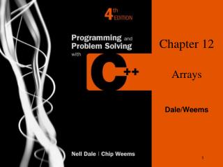Chapter 12 Arrays