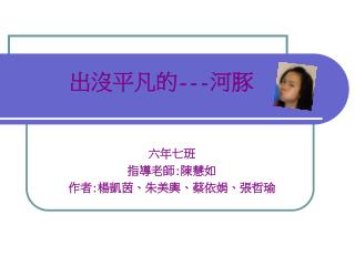 出沒平凡的 --- 河豚