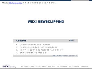 WEXI NEWSCLIPPING