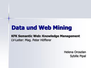 Data und Web Mining