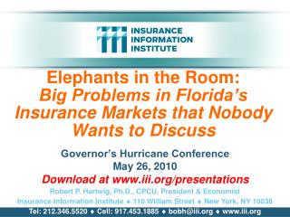 Governor’s Hurricane Conference May 26, 2010 Download at iii/presentations