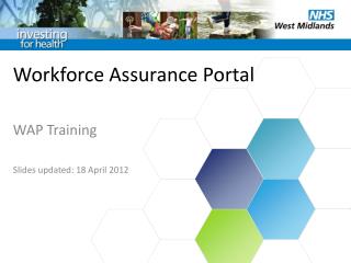 Workforce Assurance Portal