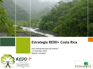 Estrategia REDD+ Costa Rica Foro Latinoamericano de Carbono 2-3 setiembre 2014.