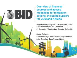 Regional Workshop on CDM and NAMAs for Latin America and the Caribbean