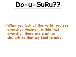 Do-U-SuRu