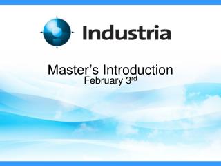 Master’s Introduction