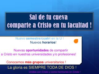 La gloria es SIEMPRE TODA DE DIOS !