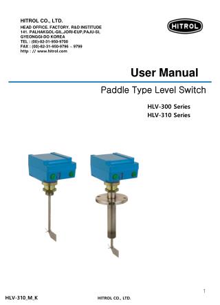 Paddle Type Level Switch