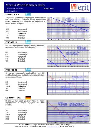 Merit@WorldMarkets.daily Technical Comment 	 	 10/ 01/2003 ank@merit.gr