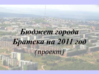 Бюджет города Братска на 2011 год