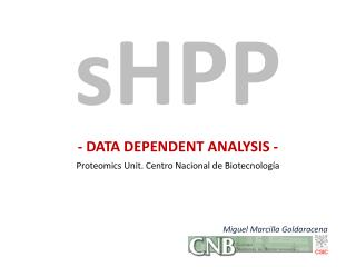 - DATA DEPENDENT ANALYSIS -