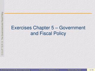 Exercises Chapter 5 – Government and Fiscal Policy