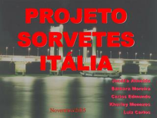 PROJETO SORVETES ITÁLIA