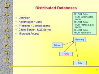 Distributed Databases