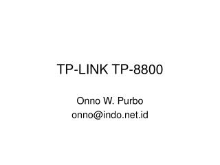 TP-LINK TP-8800