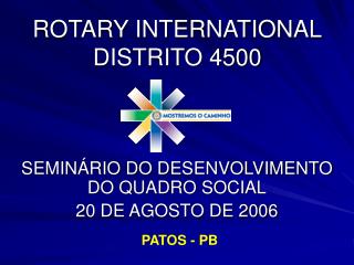 ROTARY INTERNATIONAL DISTRITO 4500