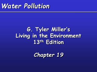 Water Pollution