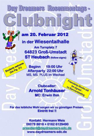 Day Dreamers Rosenmontags -