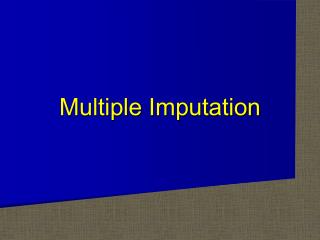 Multiple Imputation