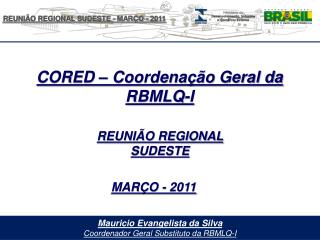 Mauricio Evangelista da Silva Coordenador Geral Substituto da RBMLQ-I