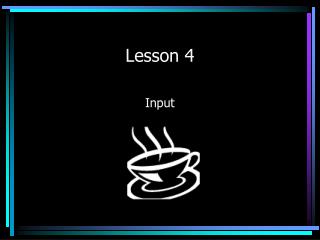 Lesson 4