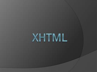 XHTML