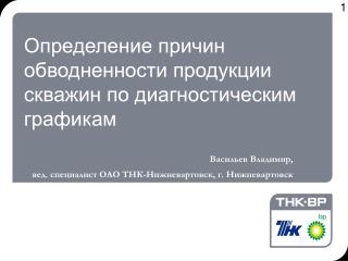 Определение причин обводненности продукции скважин по диагностическим графикам