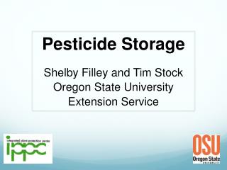 Pesticide Storage