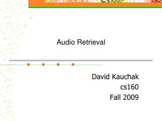 Audio Retrieval