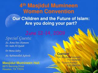 4 th Masjidul Mumineen Women Convention