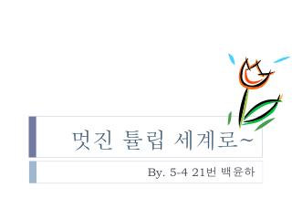 멋 진 튤립 세계로 ~