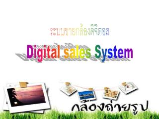 ระบบขายกล้องดิจิตอล Digital sales System