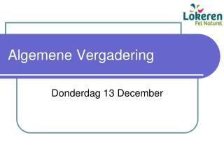 Algemene Vergadering