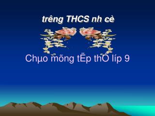 tr­êng THCS nh­ cè