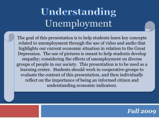 Understanding Unemployment