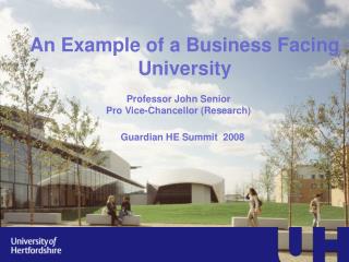 An Example of a Business Facing University