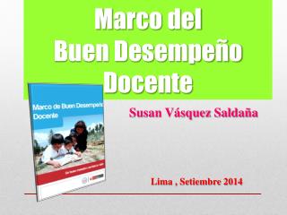 Marco del Buen Desempeño Docente