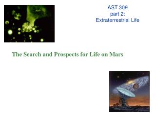 AST 309 part 2: Extraterrestrial Life