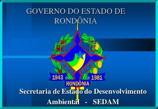 GOVERNO DO ESTADO DE RONDÔNIA