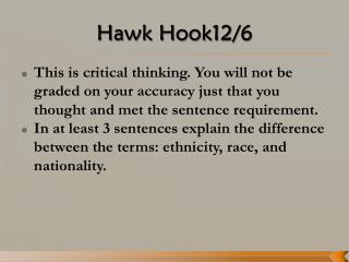 Hawk Hook12/6