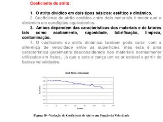 Coeficiente de atrito: 1.  O atrito dividido em dois tipos básicos: estático e dinâmico.